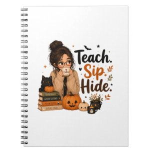 Leer Slurp Verstop Halloween Lerarenspiraalnotitie Notitieboek