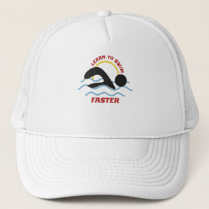 Leer sneller zwemmen - Cool Swimmers Design Trucker Pet