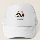 Leer sneller zwemmen - Ontwerp voor wollen zwemmer Trucker Pet (Voorkant)