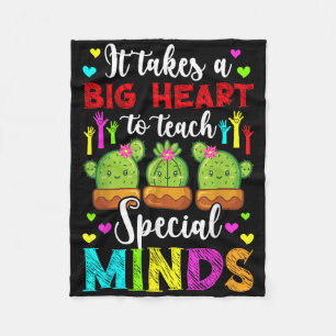 Leer speciale geesten Autisme leraar Autisme Aware Fleece Deken