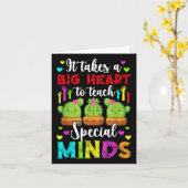 Leer speciale geesten Autisme leraar Autisme Aware Kaart (Gele Bloem)