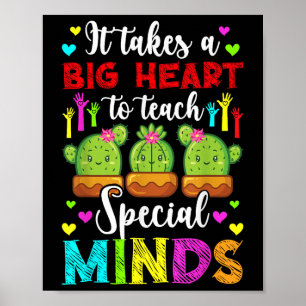 Leer speciale geesten Autisme leraar Autisme Aware Poster