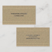 leer | stiksel visitekaartje (Voorkant / Achterkant)