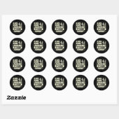 Leer Taal van gebarentaal Het is Zeer handig ASL A Ronde Sticker (Vel)