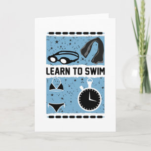Leer te zwemmen met dit prachtige ontwerp kaart