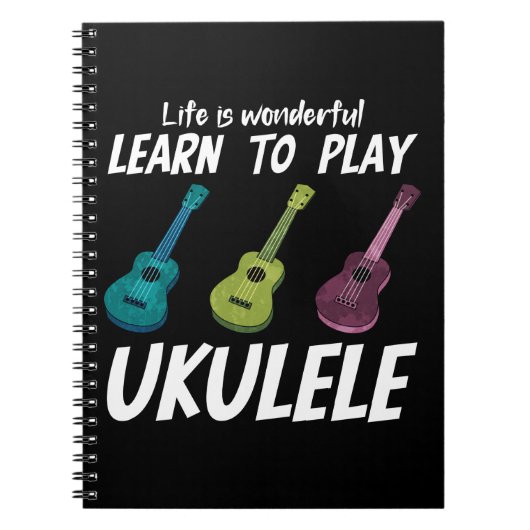 Leer Ukulele spelen Notitieboek (Voorkant)