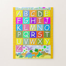 Leer uw ABC met Dinosauriërs A-Z-alfabet Legpuzzel