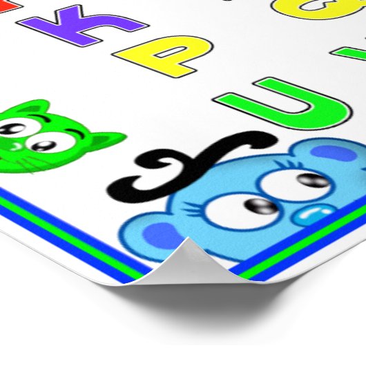 Leer UW ABC MET PLANEET PEEK-A-BOO Poster (Hoek)