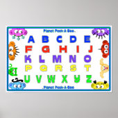 Leer UW ABC MET PLANEET PEEK-A-BOO Poster (Voorkant)
