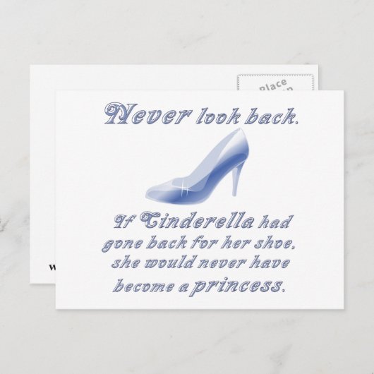 Leer van Cinderella's hoe Briefkaart (Voorkant / Achterkant)