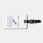 Leer van Cinderella's hoefijzer Bagagelabel (Voorkant horizontaal)