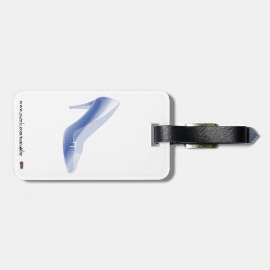 Leer van Cinderella's hoefijzer Bagagelabel (Achterkant horizontaal)