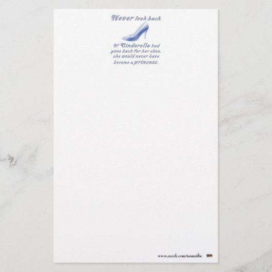 Leer van Cinderella's hoefijzer Briefpapier (Voorkant)
