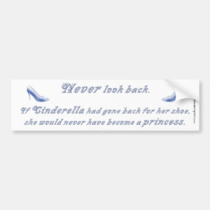 Leer van Cinderella's hoefijzer Bumpersticker
