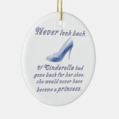 Leer van Cinderella's hoefijzer Keramisch Ornament (Rechts)