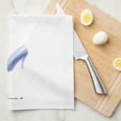 Leer van Cinderella's hoefijzer Theedoek (Quarter Fold)