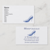 Leer van Cinderella's hoefijzer Visitekaartje (Voorkant / Achterkant)