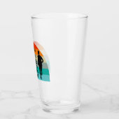 Leer van de Grind die Retro loopt houden Glas (Links)