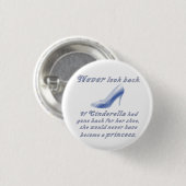 Leer van de Schoen van Cinderella Ronde Button 3,2 Cm (Voorkant /achterkant)