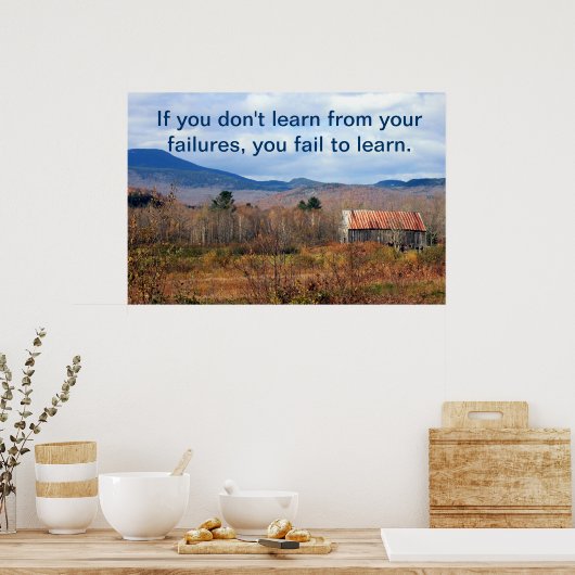 Leer van Fouten Poster (Keuken)