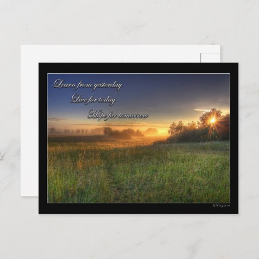 Leer van gisteren.... briefkaart (Voorkant / Achterkant)