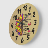 Leer van gisteren citaten regenboog zonnebloem gou grote klok (Hoek)