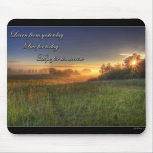 Leer van gisteren.... mousepad muismat