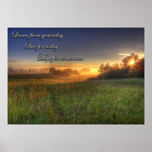 Leer van gisteren...... poster (Voorkant)