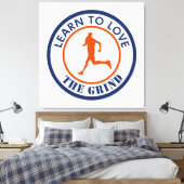 Leer van het kronkelen houden canvas afdruk (Insitu (Slaapkamer))