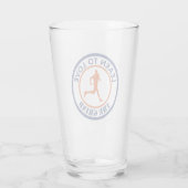 Leer van het kronkelen houden glas (Achterkant)