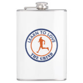 Leer van het kronkelen houden heupfles (Voorkant)