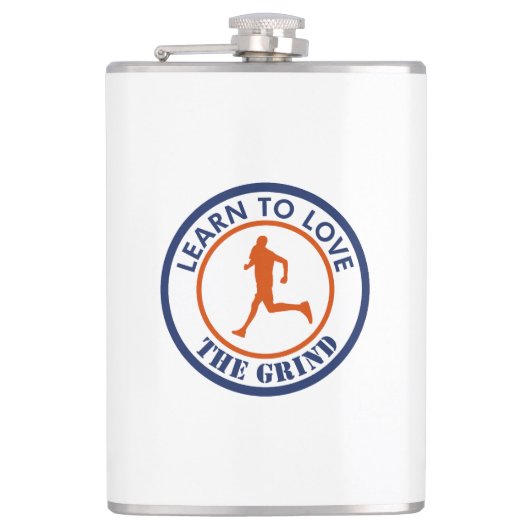 Leer van het kronkelen houden heupfles (Voorkant)