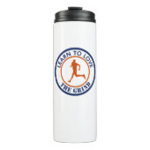 Leer van het kronkelen houden thermosbeker (Voorkant)