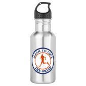 Leer van het kronkelen houden waterfles  (Voorkant)