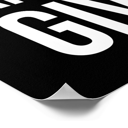 Leer van je fouten en geef nooit op poster (Hoek)