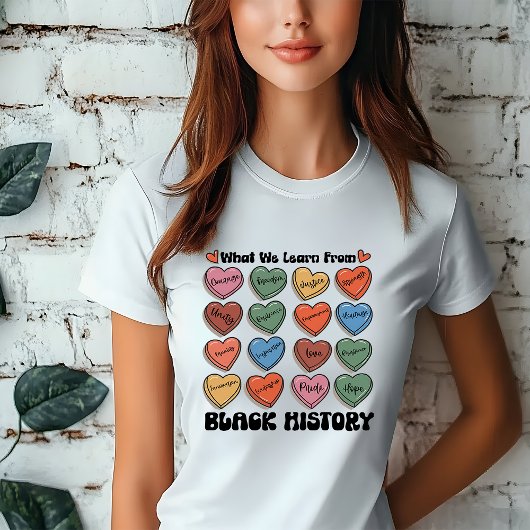 Leer van Zwarte Geschiedenis T-Shirt