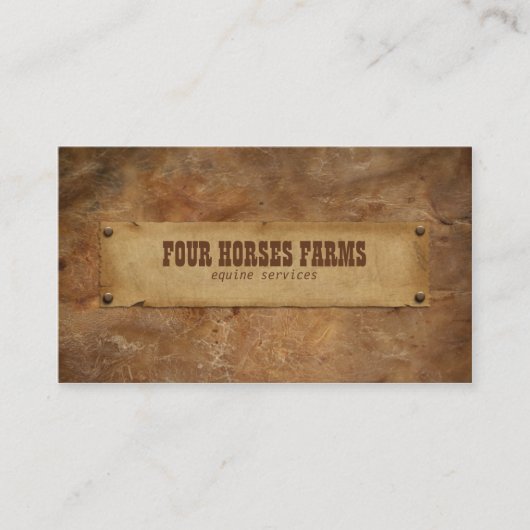 Leer Visitekaartje (Voorkant)