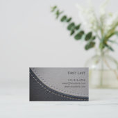 Leer. Visitekaartje (Staand voorkant)