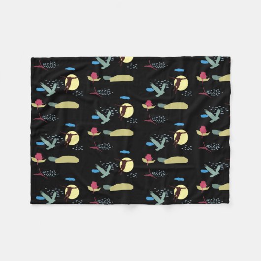 Leer vliegen fleece deken (Voorkant (Horizontaal))