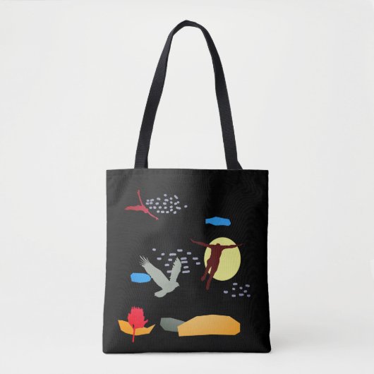Leer vliegen tote bag (Voorkant)