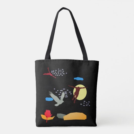 Leer vliegen tote bag (Achterkant)