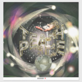 Leer vrede groot sticker (Vel)