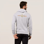 Leer vrede | Mannen Full-zip Hoodie (Achterkant volledig)