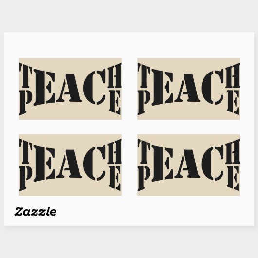 Leer Vrede Sticker (Vel)