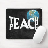 "Leer vrede" tekst met Planet Earth Muismat (Met muis)