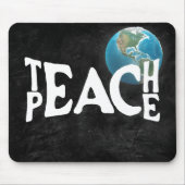 "Leer vrede" tekst met Planet Earth Muismat (Voorkant)