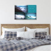 Leer wandophanging Surven Canvas Afdruk (Insitu (Slaapkamer))