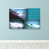 Leer wandophanging Surven Canvas Afdruk (Insitu (Houten vloer))