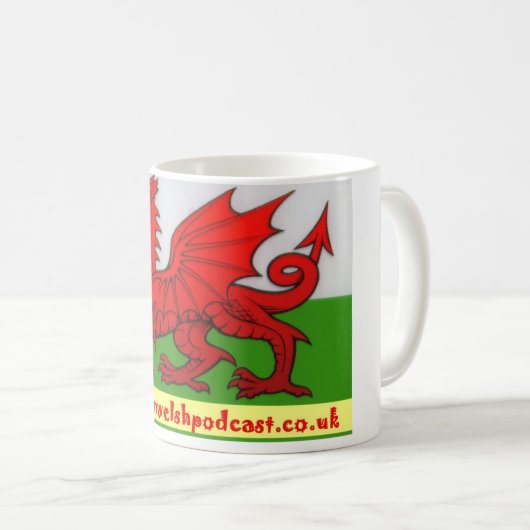 Leer Welsh Podcast Mok (Voorkant rechts)