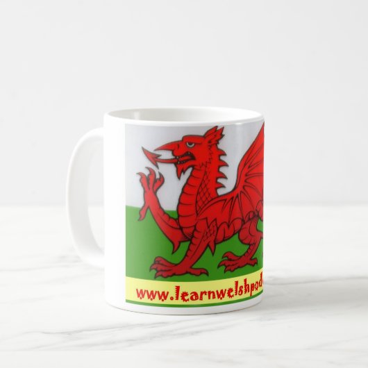 Leer Welsh Podcast Mok (Voorkant links)
